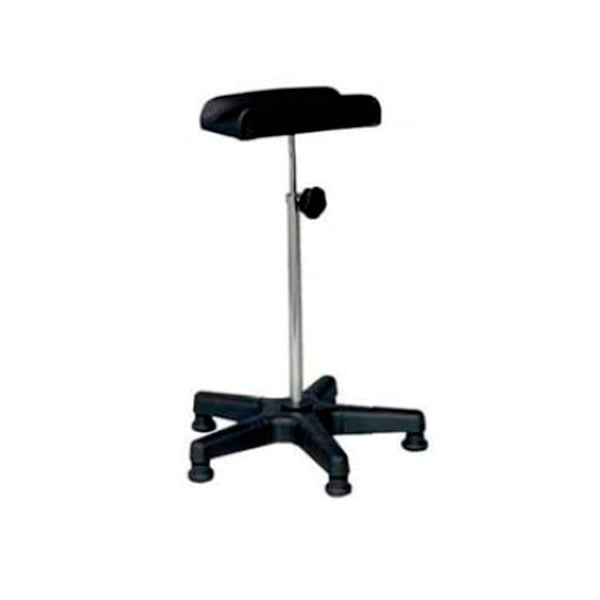 Soporte de pierna sin articulación: para extracciones de sangre, regulable en altura y peana PVC