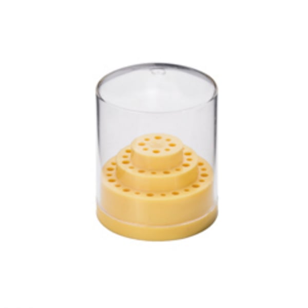 Soporte plástico redondo con tapa para 36 fresas