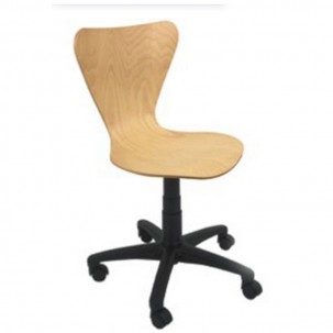 Taburete operativo de Madera kinefis Trevi. Altura 55 - 75 cms. (HASTA FIN DE EXISTENCIAS)