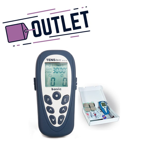 Tens Eco Basic: Electroestimulador de 2 canales y 16 programas (TENS + EMS + Iontoforesis) - ÚLTIMA UNIDAD