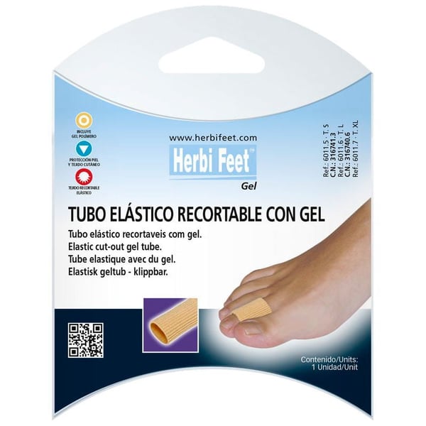 Tubo Elástico Recortable con Gel ECO Rizo 15cm: seis unidades (varios tamaños)