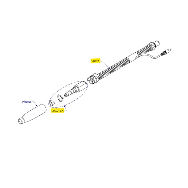 Grupo interno - Accesorio pieza de mano para Micromotor con Aspiración Kinefis Vortix con 40.000 r.p.m