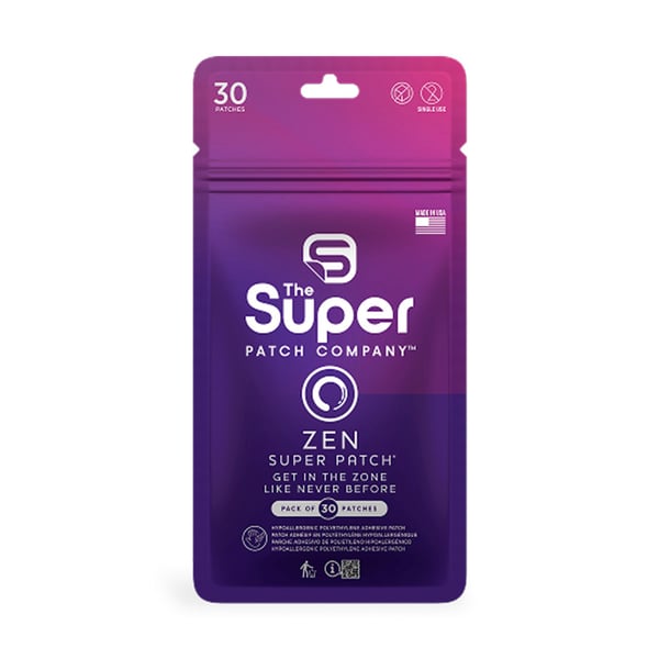 Zen Super Patch - Paquete de 30 parches. Tecnología vibrotáctil VTT 2.0 para calma, enfoque y bienestar mental