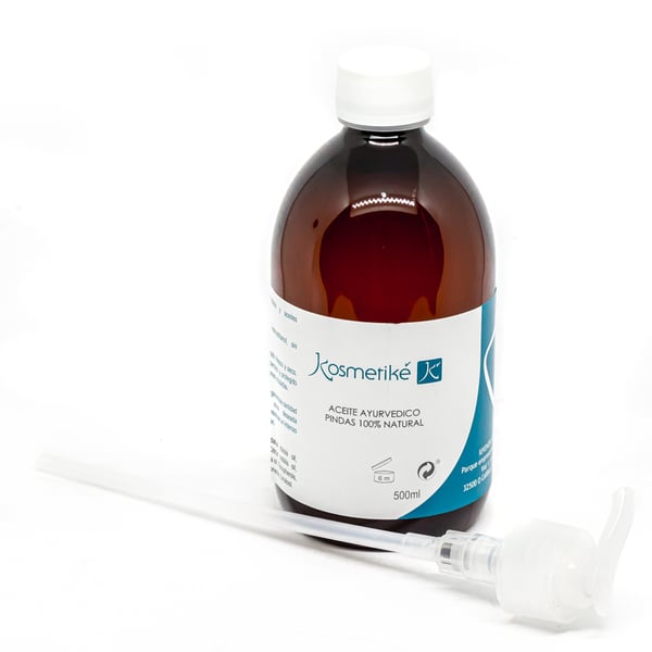 Aceite Ayurvédico Pindas 100 % Natural Kosmetiké Profesional 500 cc