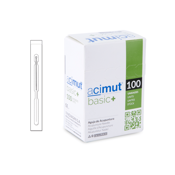 Aguja de Acupuntura - Tipo Chino con Mango de Plata Con Cabeza y Sin Guía (Acimut Basic+): La mejor relación calidad - precio del mercado