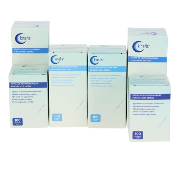 Agujas de Acupuntura Kinefis para Punción Seca Estériles – Varias Medidas (Cajas de 100 uds)