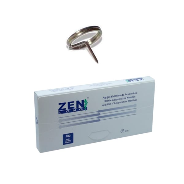 Aguja/Chincheta Auriculoterapia China Cabeza (0.22 x 1.5 mm)