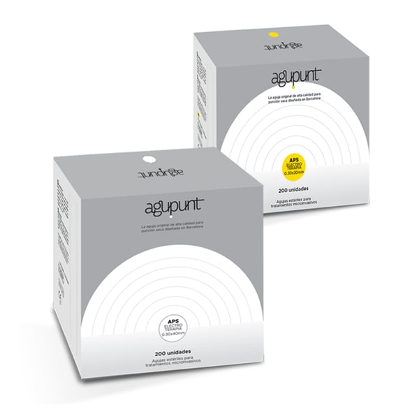 Aguja Agupunt Electroterapia con tubo guía: Agujas diseñadas especialmente para tratamientos de electroterapia, entre ellas la técnica de electrólisis (200 unidades)