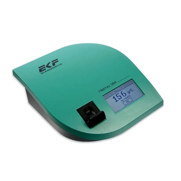 Analizador Hemo VET para medicina veterinaria: Determina el valor del hematocrito y la hemoglobina