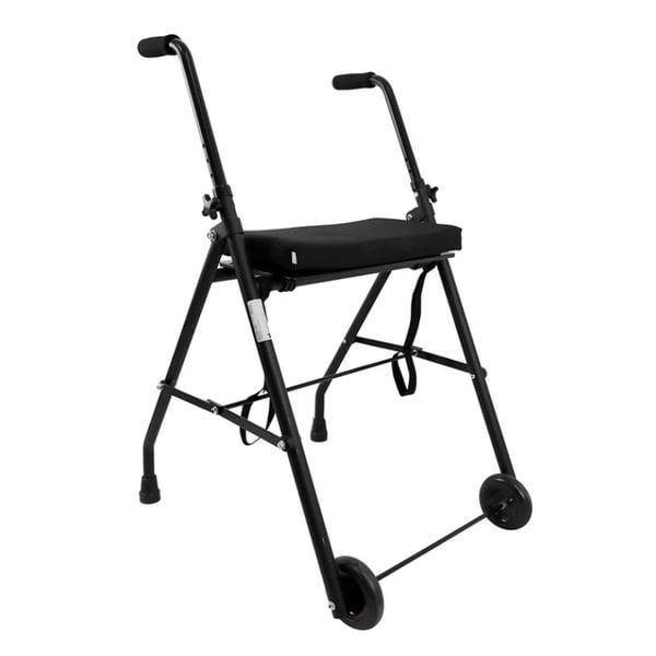 Andador Adultos COMFORT con 2 Ruedas y con Asiento Viscoelástico Color Negro