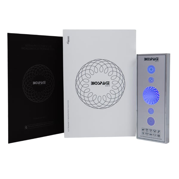 Dispositivo de protección frente a radiación electromagnética BIOSPACE 8V11 diamond. Con técnología Pranan validada a nivel  científico. Área de protección hasta 530 m2. Ideal para el hogar y entornos de trabajo