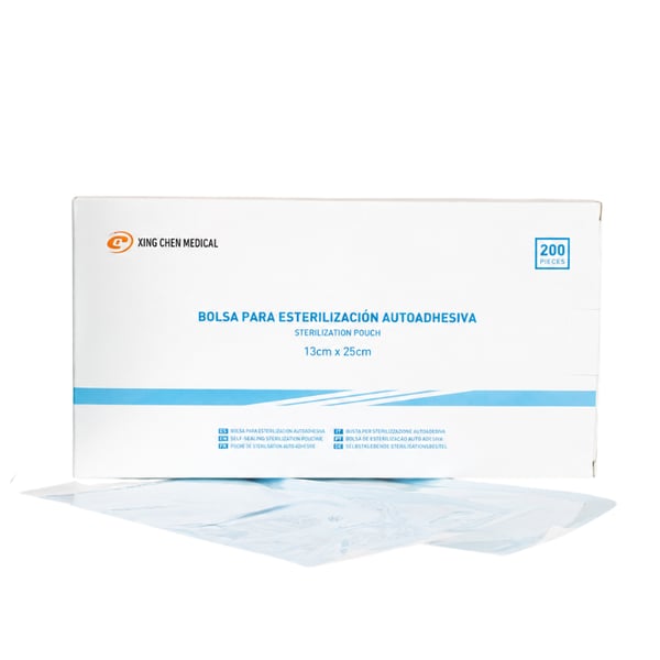 Bolsa para esterilización autoadhesiva diferentes tamaños (Caja 200 uds.)