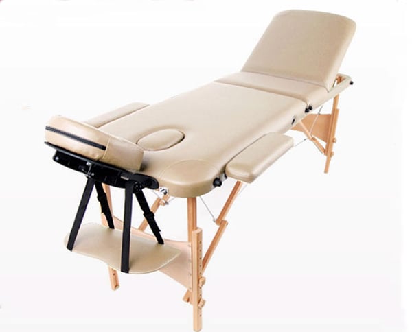Camilla Plegable de Madera AZUL  Tres Cuerpos 182x55 Gama Oportunity - ULTIMA UNIDAD