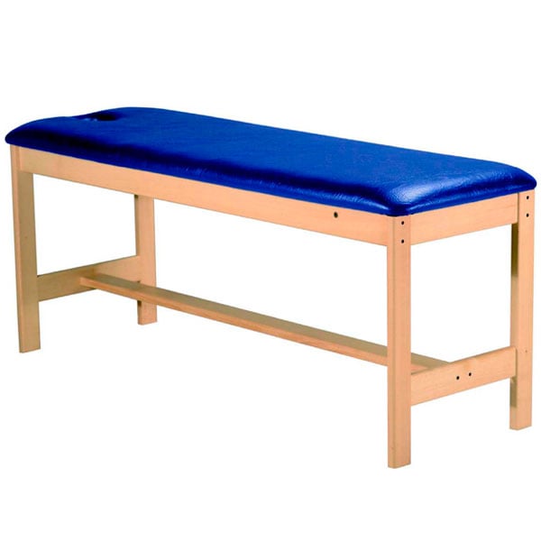 Camilla de madera altura fija un cuerpo 182x62