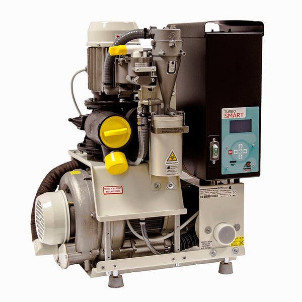 Sistema de aspiración a alta presión Turbo Smart 2V con Inverter y separador de amalgama