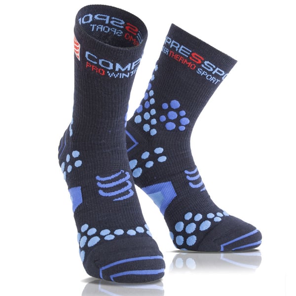 Compressport Pro Racing Scoks V2.1 Winter Run - Color Azul