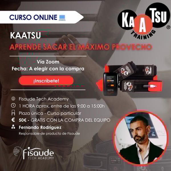 Curso online personal: Entrenamiento y rehabilitación con restricción del flujo sanguíneo - KAATSU - FECHA A ELEGIR - Vía ZOOM