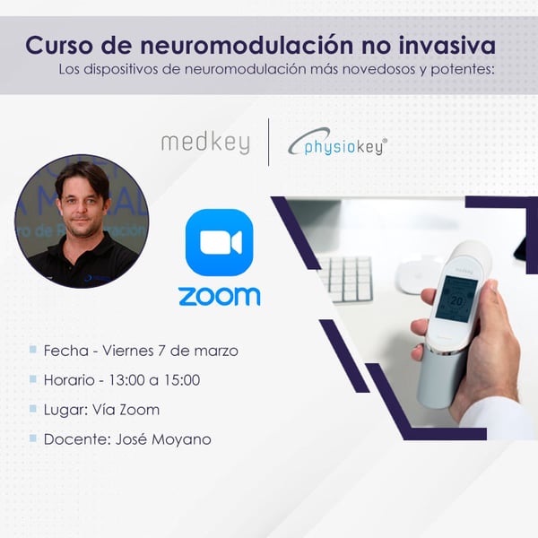 CURSO DE NEUROMODULACIÓN CON MEDKEY Y PHYSIOKEY - VÍA ZOOM - GRATIS - 7 - MARZO - 2025