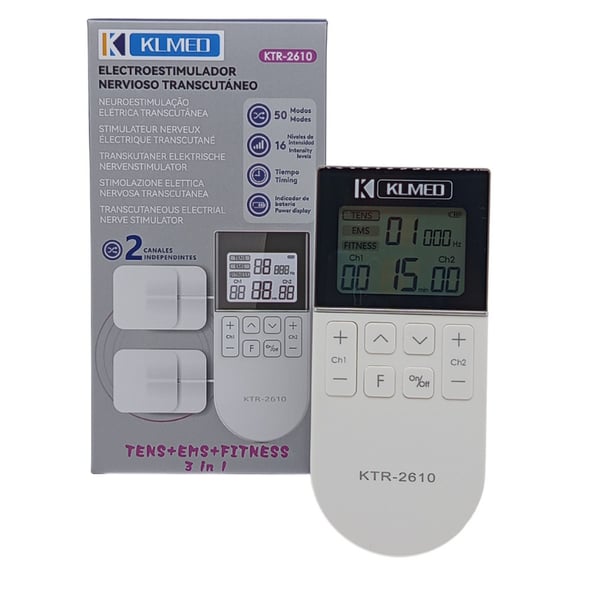 Electroestimulador TENS-EMS 2 Canales para Dolor y Recuperación KTR-2610