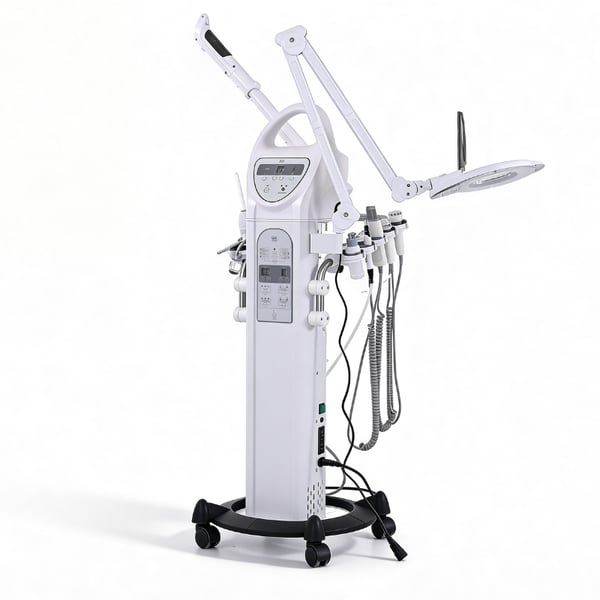 Equipo multifuncional estética Entir profesional: Torre multifunción digital de uso profesional 9 en 1, imprescindible en tratamientos de estética