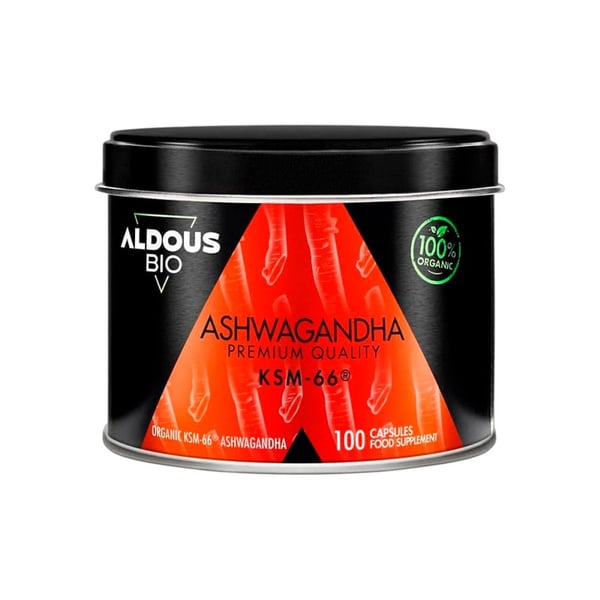 Extracto de Raíz de Ashwagandha KSM-66 ® Ecológico Aldous (100 capsulas)
