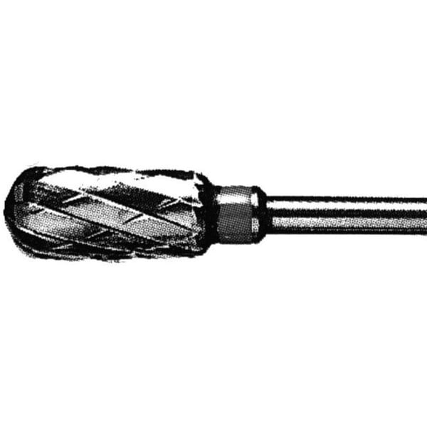 Fresa fabricada en carburo de Tungsteno 1606: Abrasión Gruesa. Ideal para el desbaste fuerte y agresivo de uñas