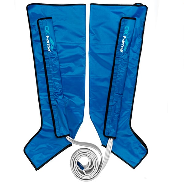 Dos fundas de piernas compatibles con Presoterapia Kinefis Farma Press Digital (4, 6 y 8 secciones)