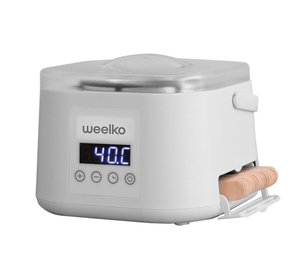 Fundidor de cera caliente con pantalla digital EPILSPAT: Con regulación de temperatura de 35 a 125ºC y capacidad de 500 ml