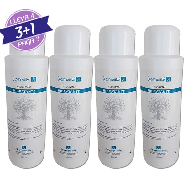 SUPER AHORRO 3+1: Gel de Baño Hidratante Kosmetiké 1000 cc