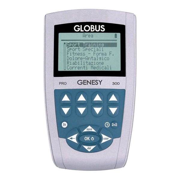 Electroestimulador Genesy 300 Pro con cuatro canales y 91 programas: ideal para tratamientos analgésicos y de rehabilitación