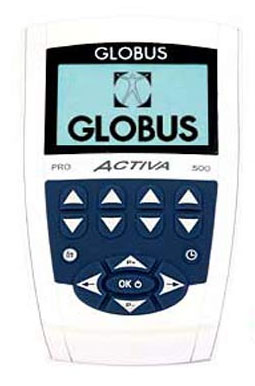 Electroestimulador Globus Activa 500 Pro con 4 canales y 389 programas