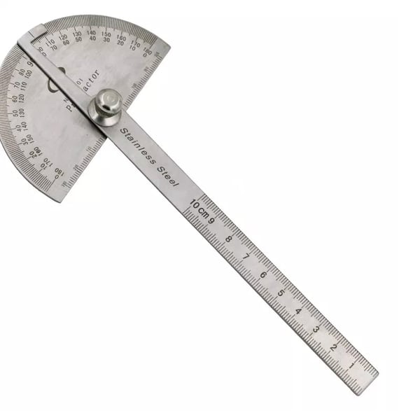 Goniómetro Metálico de Estudio 1 Sola Rama (Protractor)