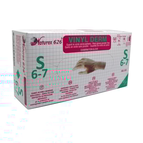 Guantes de Vinilo sin Polvo (100 Unidades - Talla L)