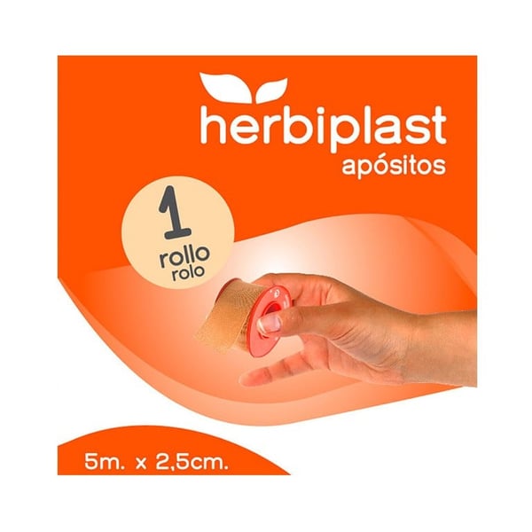 Herbiplast esparadrapo tela 5metros x 2,5 centímetros