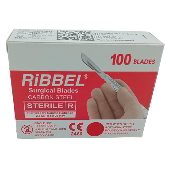 Hojas de bisturí desechables “RIBBEL” (Caja de 100 unidades)