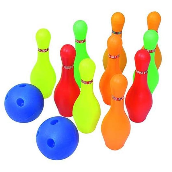 Juego de Bolos Softee PVC: Compuesto por 10 bolos de PVC y 2 pelotas