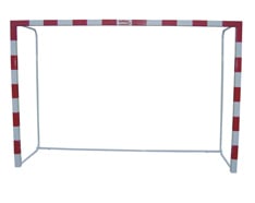 Juego de Porterías Fútbol-Sala y Balonmano Madera Trasladables 80x80mm con Base de Tubo Redondo