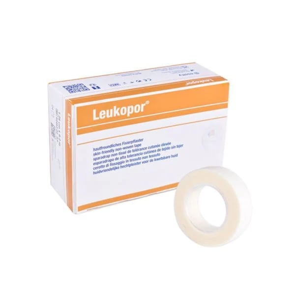 Leukopor 1,25cm x 9,2m: Esparadrapo de papel microporoso (24 unidades)
