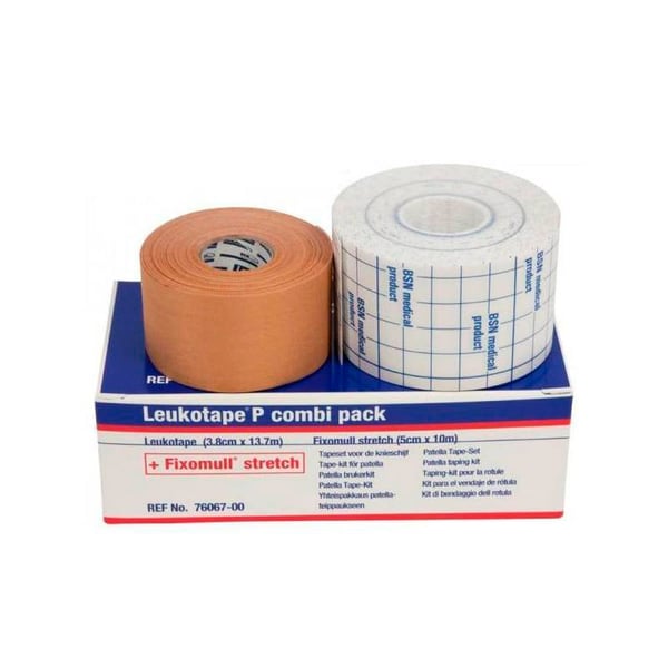 Leukotape P 3,8 cm x 13,7 m + Fixomull Stretch 5 cm x 10 m