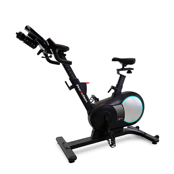 Bicicleta indoor BH Fitness Lyon H9115: Smart Bike con conectividad total y freno magnético equivalente a 16kg