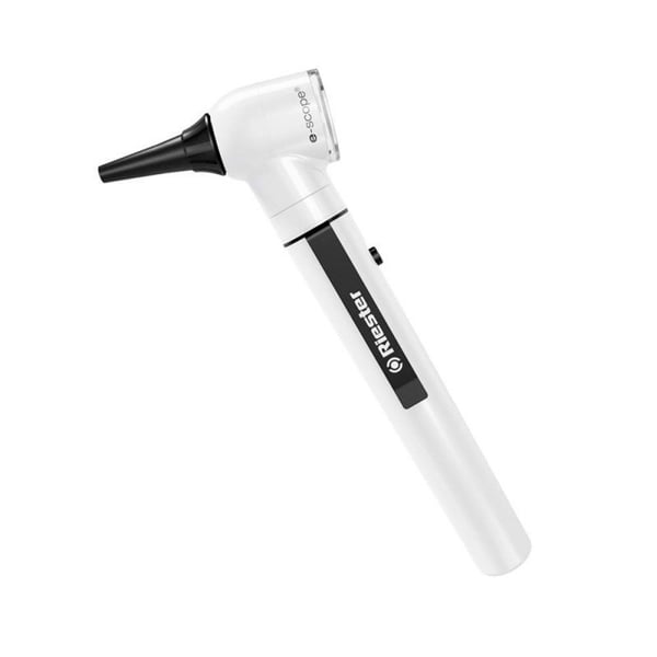 Mango para otoscopio e-scope® blanco