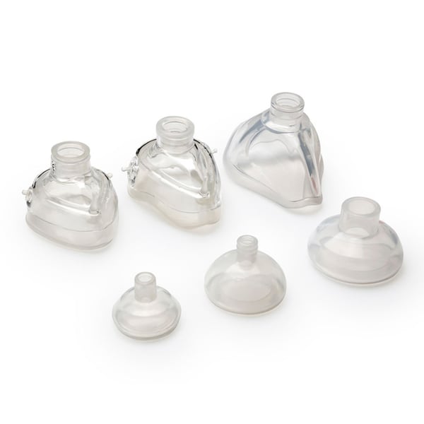 Mascarillas de silicona para Reanimador Ambú esterilizable de silicona UNIVEN (Números 2, 3 y 4)