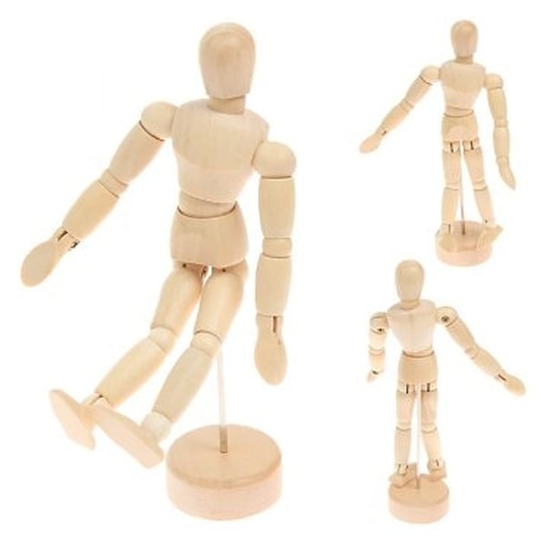 Muñeco Articulado en Madera 30 cm