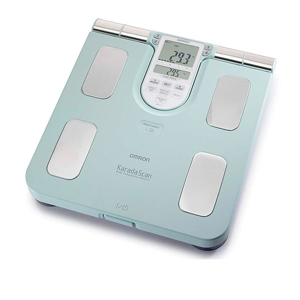 Medidor de Grasa Corporal Omron BF-511: con ocho sensores de impedancia bioeléctrica