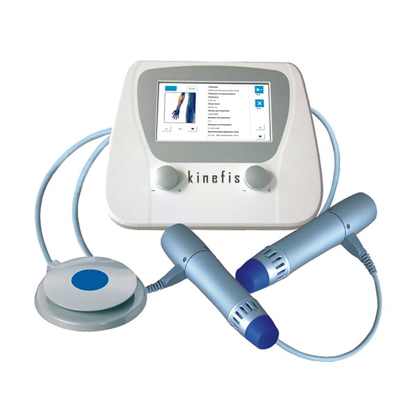 Ondas de choque radial Kinefis Plus: Portátil, con acelerador electromagnético y pedal manos libres. Maleta de transporte de regalo - OCASIÓN