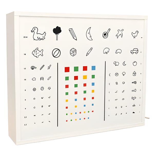 Optotipo para evaluación de agudeza visual para niños