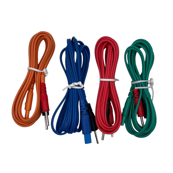 Pack de los 4 cables (azul y rojo) para TENS NEUROTRAC