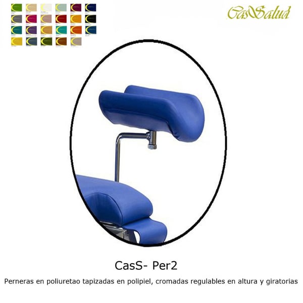 PERNERAS GINECOLOGÍA para Camilla Eléctrica de 2 Cuerpos CassE-301R