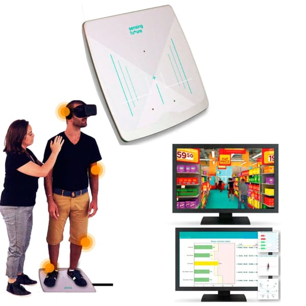 PhysioSensing Vestibular: Plataforma de fuerza V Vertigo y software de equilibrio para la reeducación vestibular