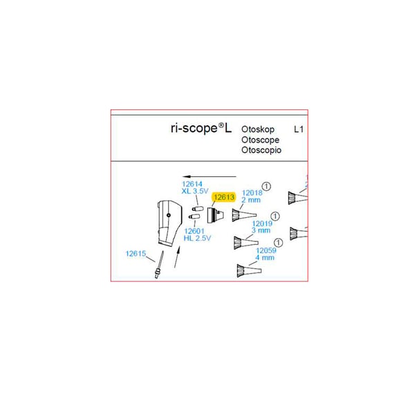 Adaptador para el otoscopio L1, ri-scope